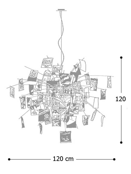 Светильник Zettel Z 5 Ingo Maurer text в Челябинске