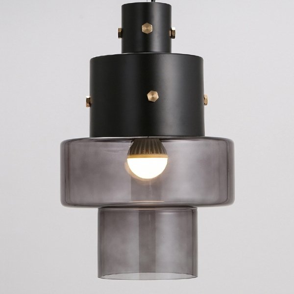 Подвесной светильник Luna Glass Pendant Dark Черный Подвесной светильник Luna Glass Pendant Dark Черный в Челябинске | Loft Concept