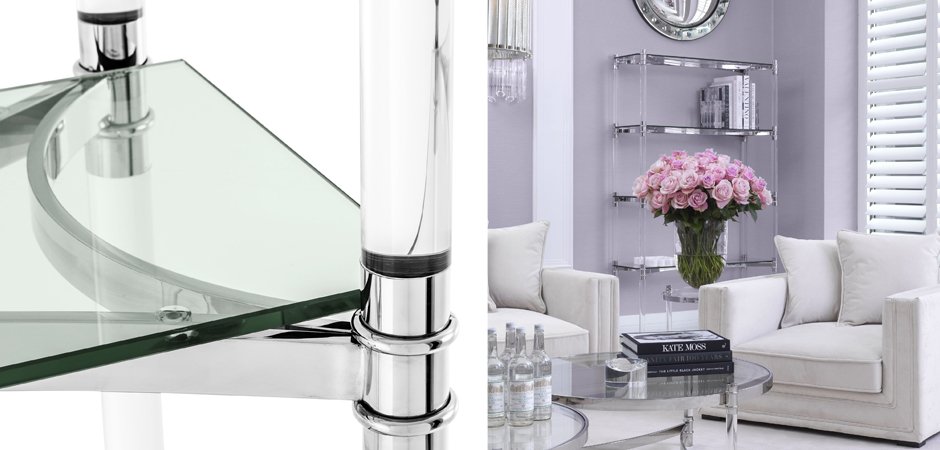 Стеллаж Eichholtz Cabinet Trento Stainless Steel Стеллаж Eichholtz Cabinet Trento Stainless Steel - Loft-Concept в Челябинске