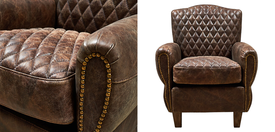 Кресло Jody Armchair Brown Leather Кресло Jody Armchair Brown Leather - Loft-Concept в Челябинске
