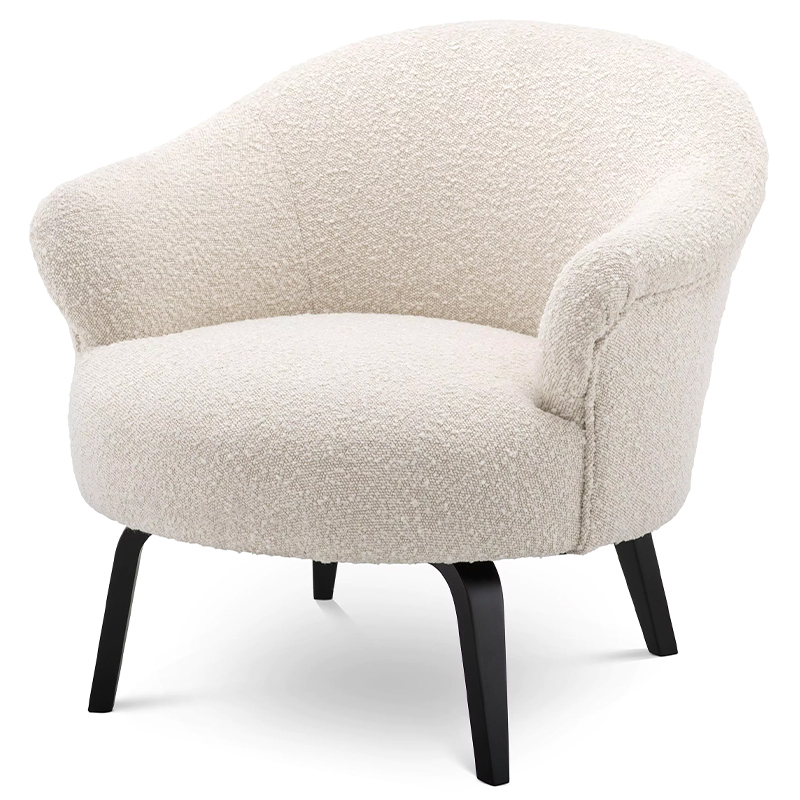 Кресло Eichholtz Chair Moretti Boucle Бежевый Черный Кремовый Черный Кресло Eichholtz Chair Moretti Boucle Бежевый Черный Кремовый Черный в Челябинске | Loft Concept