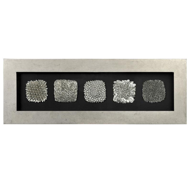 Панно Five Elements II Серебряный Черный Панно Five Elements II Серебряный Черный в Челябинске | Loft Concept