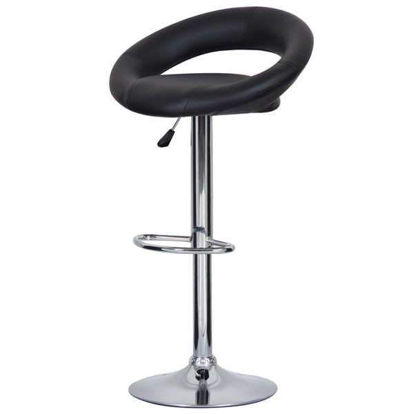 Барный стул Ring black Хром Черный Барный стул Ring black Хром Черный в Челябинске | Loft Concept