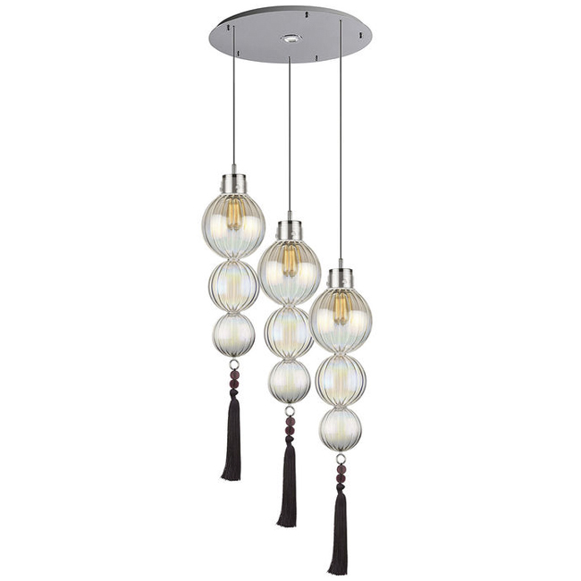 Люстра Heathfield Lighting - Medina Circle 3 Chandelier Хром Латунь Прозрачный Коричневый Голубой Люстра Heathfield Lighting - Medina Circle 3 Chandelier Хром Латунь Прозрачный Коричневый Голубой в Челябинске | Loft Concept