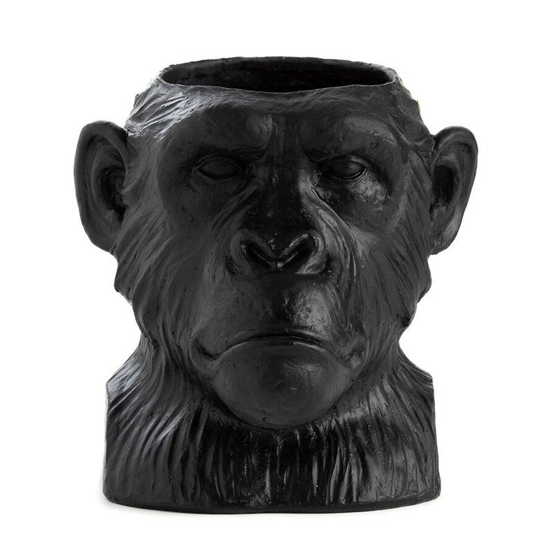 Ваза Black Monkey Черный матовый Ваза Black Monkey Черный матовый в Челябинске | Loft Concept