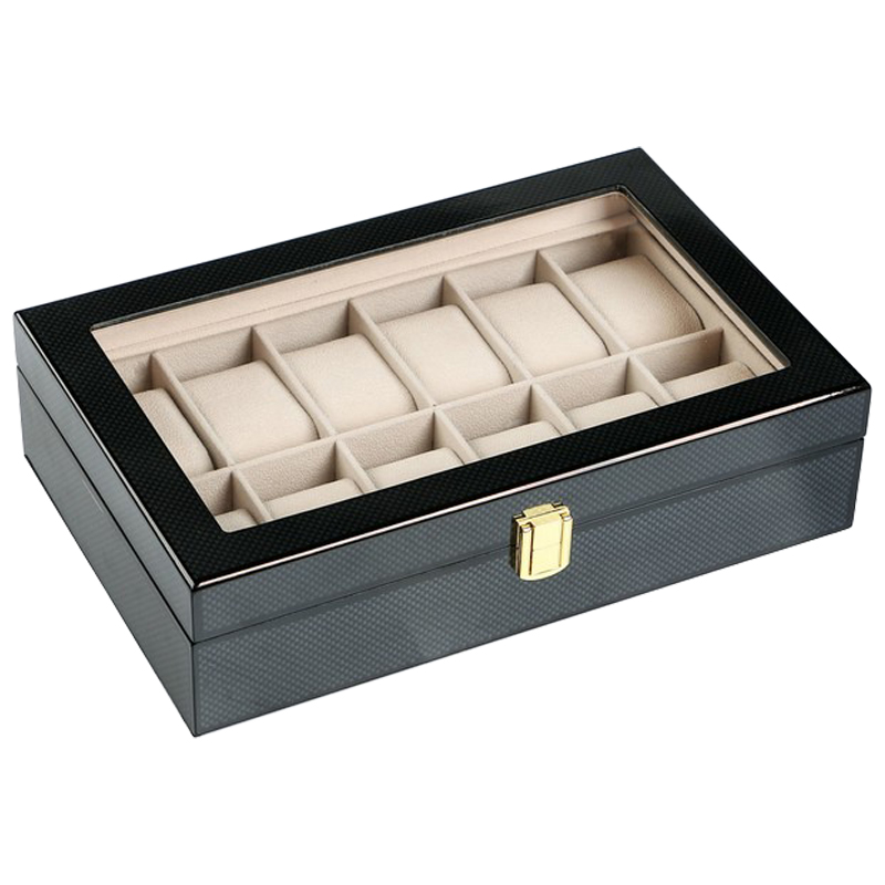 Шкатулка для часов Roland Watch Box Черный Бежевый Шкатулка для часов Roland Watch Box Черный Бежевый в Челябинске | Loft Concept