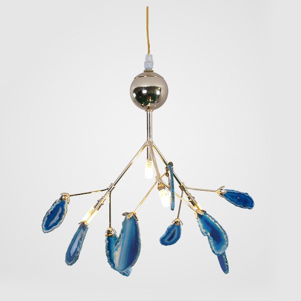 Люстра Agate Feathers mini Глянцевое золото Люстра Agate Feathers mini Глянцевое золото в Челябинске | Loft Concept