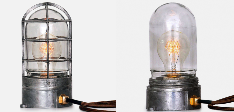 Настольная лампа Steampunk Cage Glass Edison Table lamp Настольная лампа Steampunk Cage Glass Edison Table lamp - Loft-Concept в Челябинске