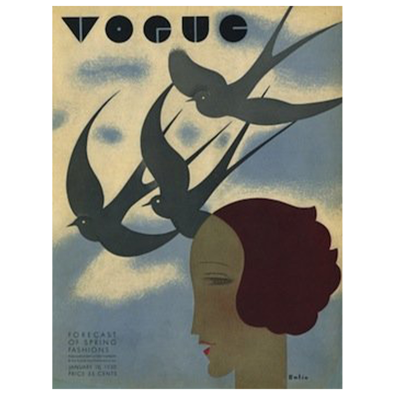 Постер Vogue Cover 1930 January Постер Vogue Cover 1930 January в Челябинске | Loft Concept