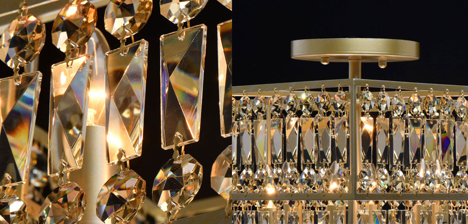 Потолочный светильник Crystal Inserts Lamp amber 6 Потолочный светильник Crystal Inserts Lamp amber 6 - Loft-Concept в Челябинске