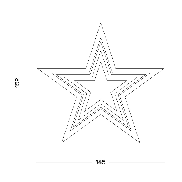 Дизайнерский ковер в виде звезды Poltronova Tappeto Stellina Navy Blue Grey Rug Дизайнерский ковер в виде звезды Poltronova Tappeto Stellina Navy Blue Grey Rug в Челябинске