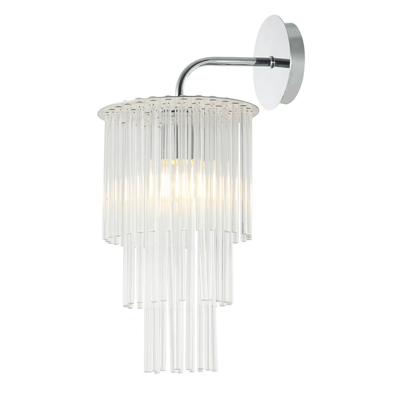 Бра Harrison Sconce chrome Хром Прозрачный Бра Harrison Sconce chrome Хром Прозрачный в Челябинске | Loft Concept