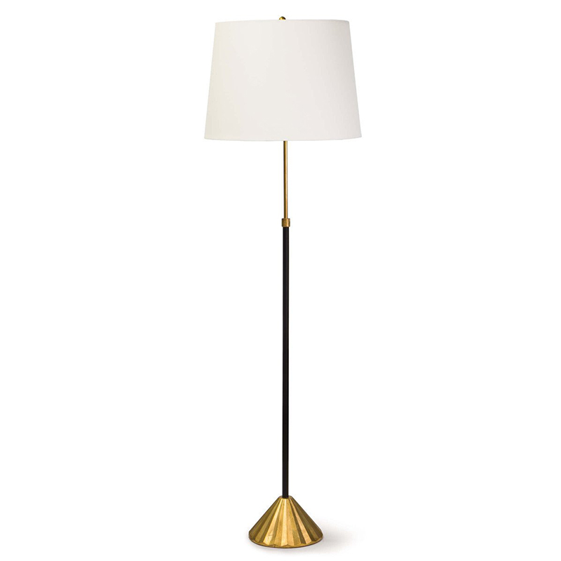 Торшер Arleta Floor lamp Белый Черный Золотой Торшер Arleta Floor lamp Белый Черный Золотой в Челябинске | Loft Concept
