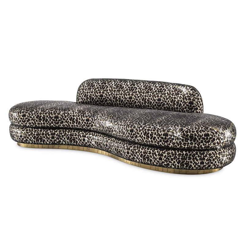 Диван Philipp Plein Sofa Icon Limited Edition Черный ivory ( слоновая кость ) Коричневый Латунь Диван Philipp Plein Sofa Icon Limited Edition Черный ivory ( слоновая кость ) Коричневый Латунь в Челябинске | Loft Concept