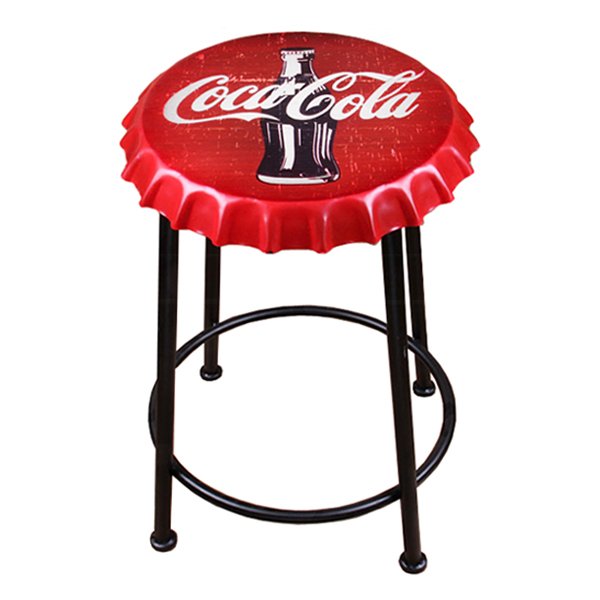 Стул Bottle Cap Coca & Cola Красный Черный Стул Bottle Cap Coca & Cola Красный Черный в Челябинске | Loft Concept