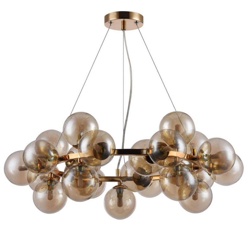 Люстра Berries Chandelier Amber 70 матовое золото Янтарь (Amber) Люстра Berries Chandelier Amber 70 матовое золото Янтарь (Amber) в Челябинске | Loft Concept