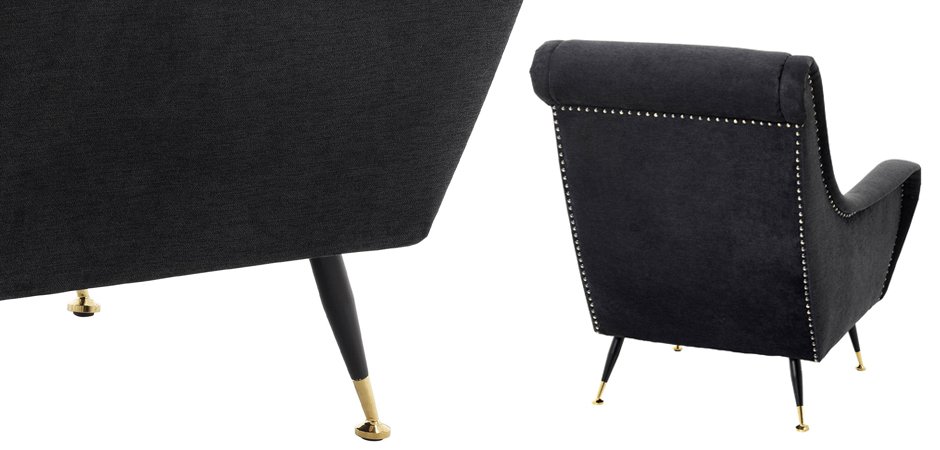 Кресло Eichholtz Chair Giardino Black Кресло Eichholtz Chair Giardino Black - Loft-Concept в Челябинске