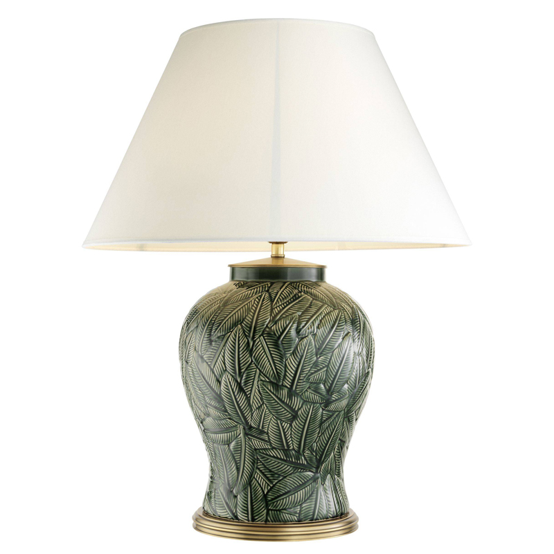 Настольная лампа Eichholtz Table Lamp Cyprus Белый Зеленый Латунь Античная полированная Настольная лампа Eichholtz Table Lamp Cyprus Белый Зеленый Латунь Античная полированная в Челябинске | Loft Concept