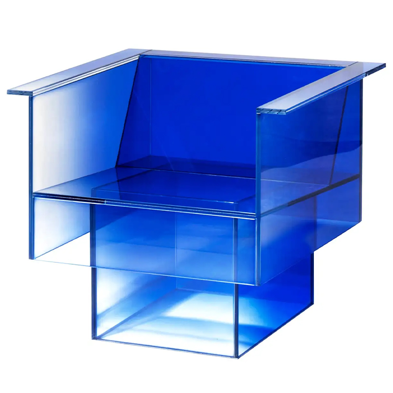 Дизайнерское Кресло Null Blue Glass Clear Armchair by Studio Buzao Прозрачный Синий Сапфирово-синий Дизайнерское Кресло Null Blue Glass Clear Armchair by Studio Buzao Прозрачный Синий Сапфирово-синий в Челябинске | Loft Concept