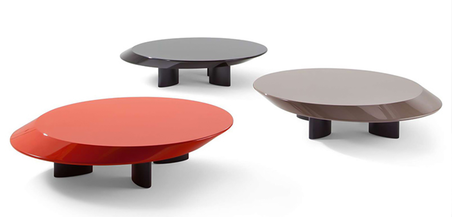 Кофейный стол Ellipse Red Glossy Coffee Table - фото