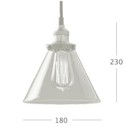 Подвесной светильник Loft Clear Glass Wide Cloche Подвесной светильник Loft Clear Glass Wide Cloche в Челябинске