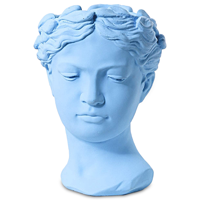 Ваза Female Bust Pastel Blue Голубой пастельный Ваза Female Bust Pastel Blue Голубой пастельный в Челябинске | Loft Concept