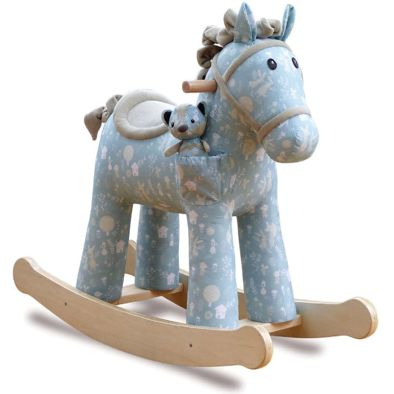 Лошадка-качалка голубая Oscar Pony Голубой Лошадка-качалка голубая Oscar Pony Голубой в Челябинске | Loft Concept