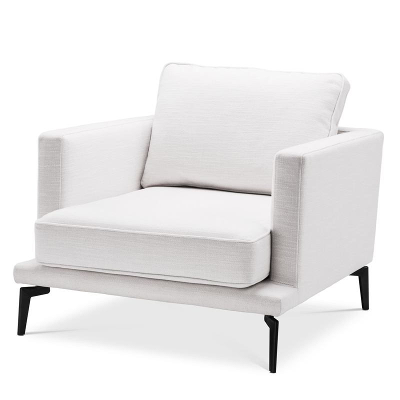 Кресло Eichholtz Chair Avenue 54 Белый Черный Кресло Eichholtz Chair Avenue 54 Белый Черный в Челябинске | Loft Concept
