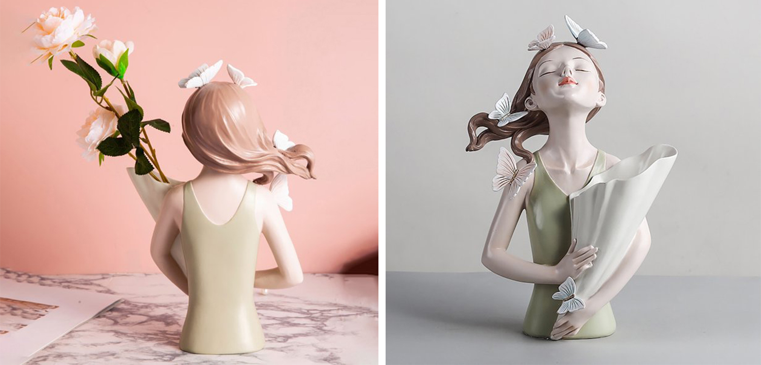 Статуэтка Butterfly Girl Vase - фото