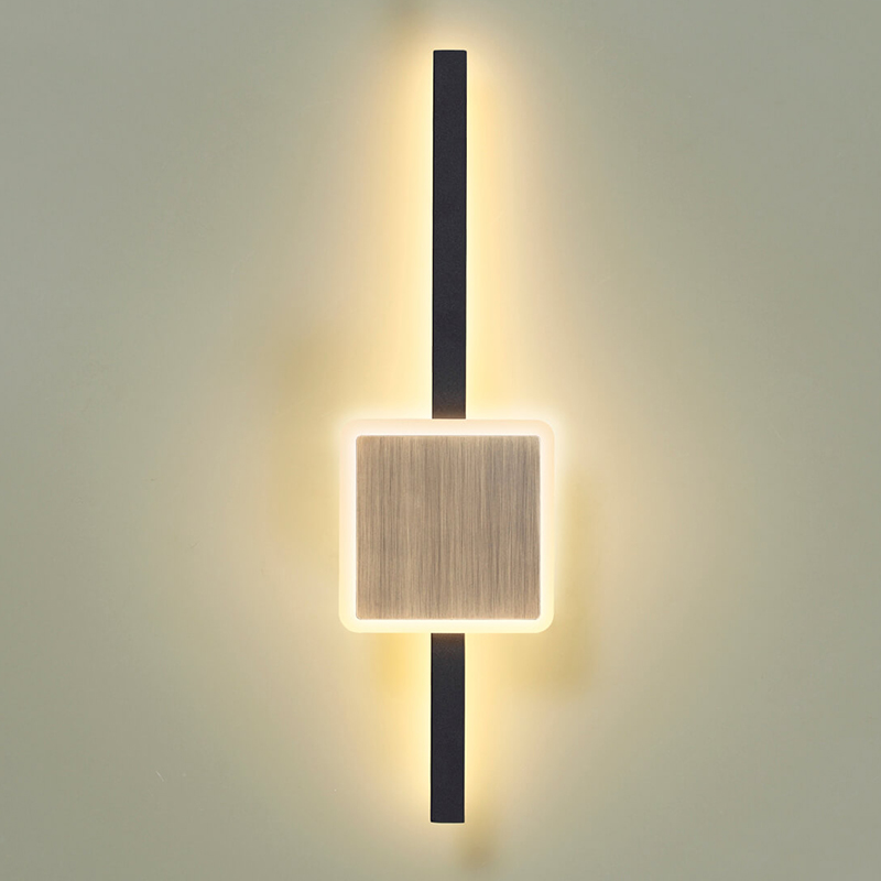 Бра Barrette Square Sconce 40 Черный Античная Бронза Бра Barrette Square Sconce 40 Черный Античная Бронза в Челябинске | Loft Concept