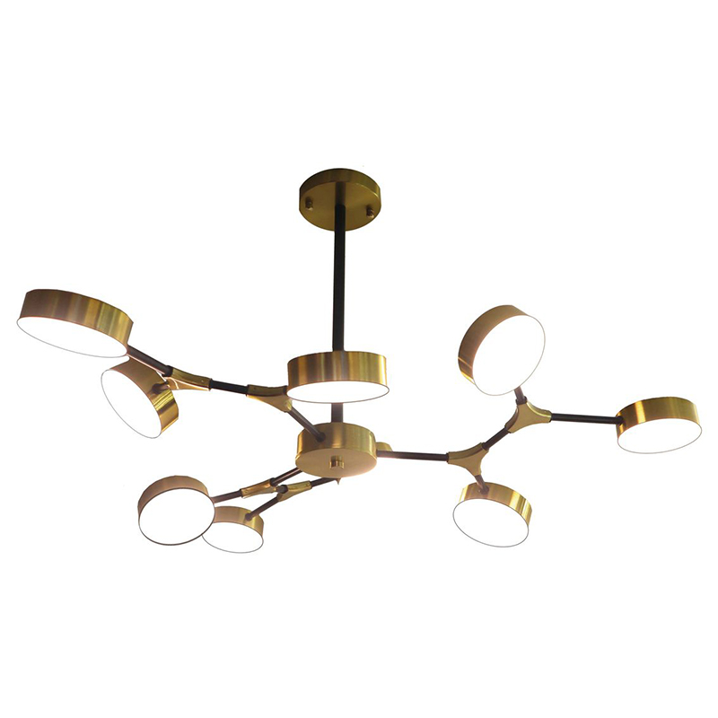 Люстра Maelys Chandelier 9 Золотой Белый Люстра Maelys Chandelier 9 Золотой Белый в Челябинске | Loft Concept