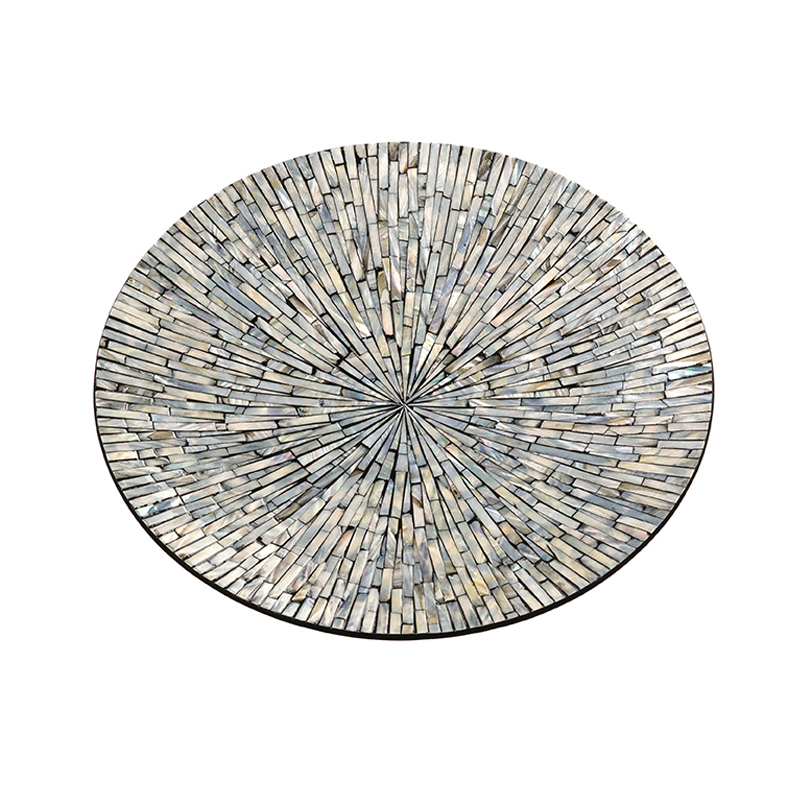 Поднос Nacre Tray Silver Черный Серебряный Поднос Nacre Tray Silver Черный Серебряный в Челябинске | Loft Concept