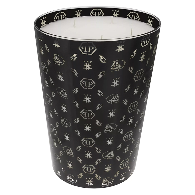 Свеча Philipp Plein Candle Monogram L Черный Белый Свеча Philipp Plein Candle Monogram L Черный Белый в Челябинске | Loft Concept
