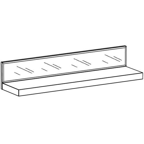 Полка с зеркальным декором Arden Mirror Shelf Полка с зеркальным декором Arden Mirror Shelf в Челябинске
