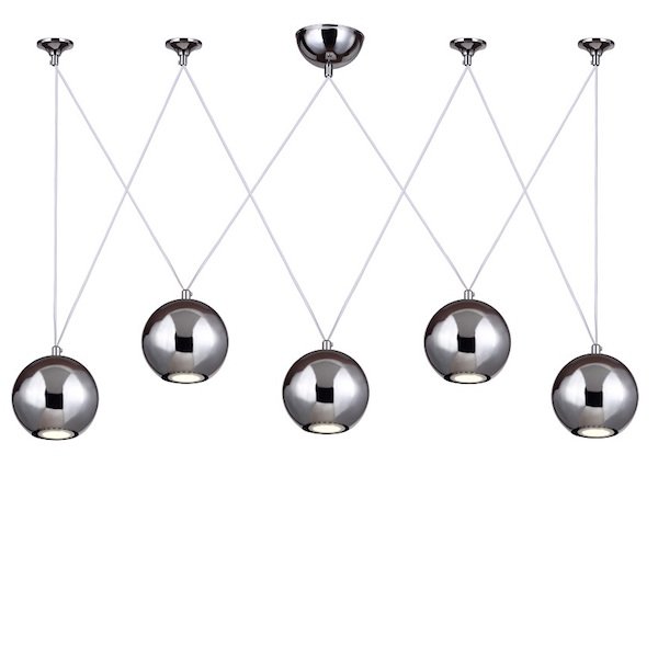 Подвесной светильник Multisphere Pendant Silver 5 Подвесной светильник Multisphere Pendant Silver 5 в Челябинске | Loft Concept