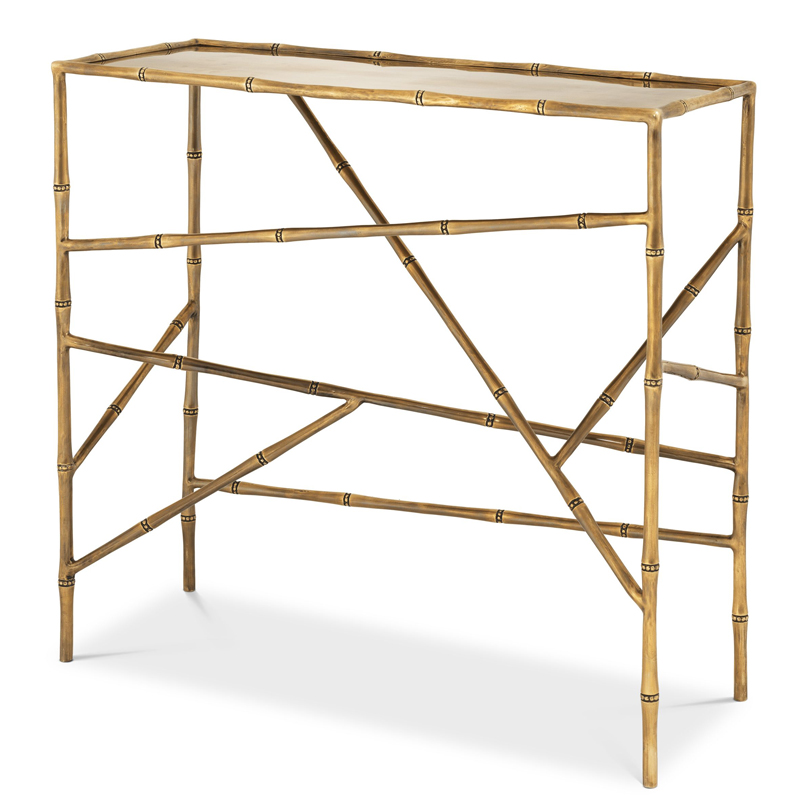 Консоль Eichholtz Console Table Wailea Винтажная латунь в Челябинске | Loft Concept 