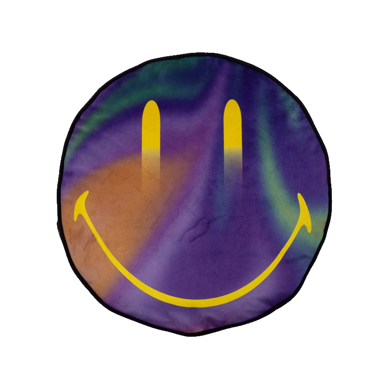 Подушка Gradient Cushion Smiley Желтый Черный Синий Подушка Gradient Cushion Smiley Желтый Черный Синий в Челябинске | Loft Concept