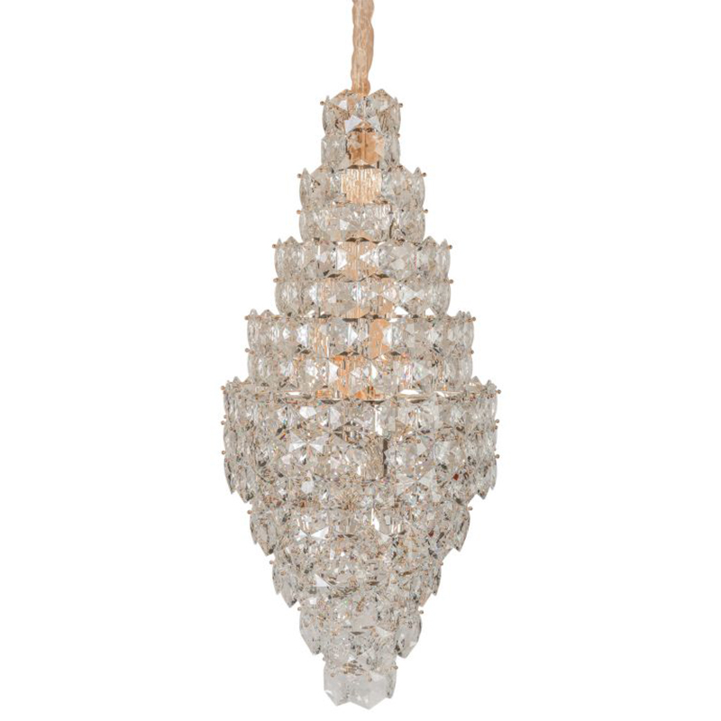 Люстра Tiers Crystal Light Chandelier 65 Золотой Прозрачное Стекло Люстра Tiers Crystal Light Chandelier 65 Золотой Прозрачное Стекло в Челябинске | Loft Concept