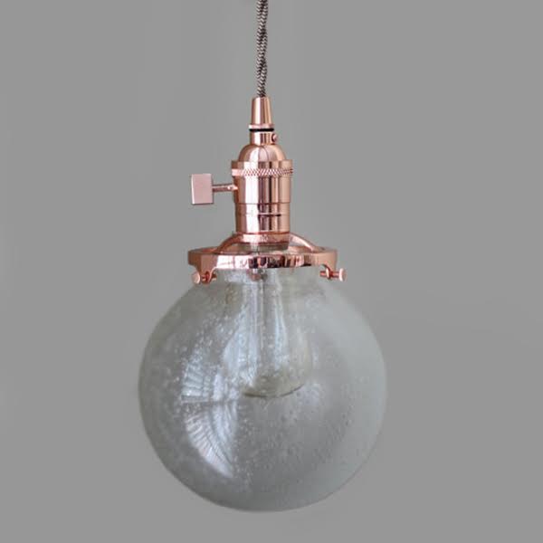 Подвесной светильник Bubble Sphere Glass Copper Медь Подвесной светильник Bubble Sphere Glass Copper Медь в Челябинске | Loft Concept