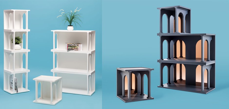 Полка Seletti Renaissance Double Anthracite Полка Seletti Renaissance Double Anthracite - Loft-Concept в Челябинске