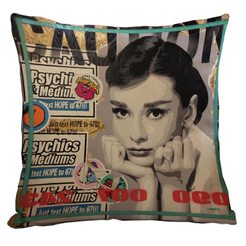 Декоративная подушка Audrey Hepburn #5 Мульти Декоративная подушка Audrey Hepburn #5 Мульти в Челябинске | Loft Concept