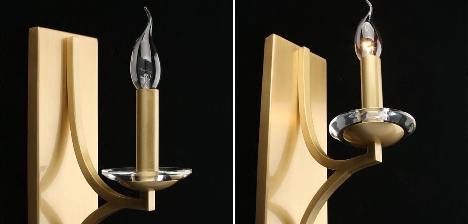 Бра Ancient Sophistication Brass с Хрустальным декором Бра Ancient Sophistication Brass с Хрустальным декором - Loft-Concept в Челябинске