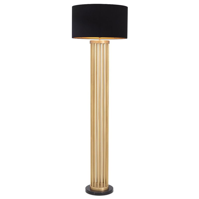 Торшер Eichholtz Floor Lamp Condo Латунь Черный Торшер Eichholtz Floor Lamp Condo Латунь Черный в Челябинске | Loft Concept