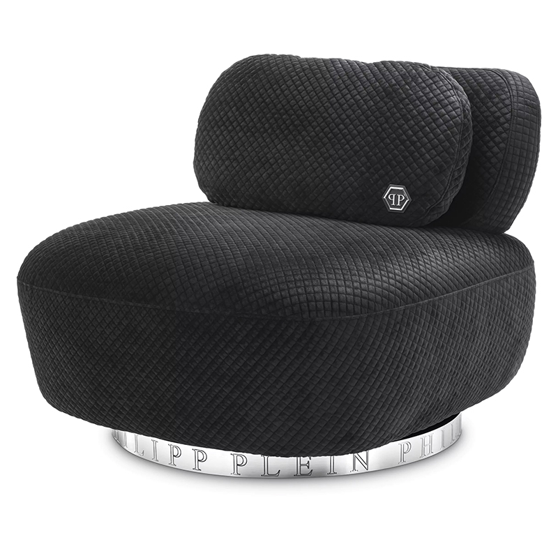Кресло Philipp Plein Chair Signature Черный Хром Кресло Philipp Plein Chair Signature Черный Хром в Челябинске | Loft Concept