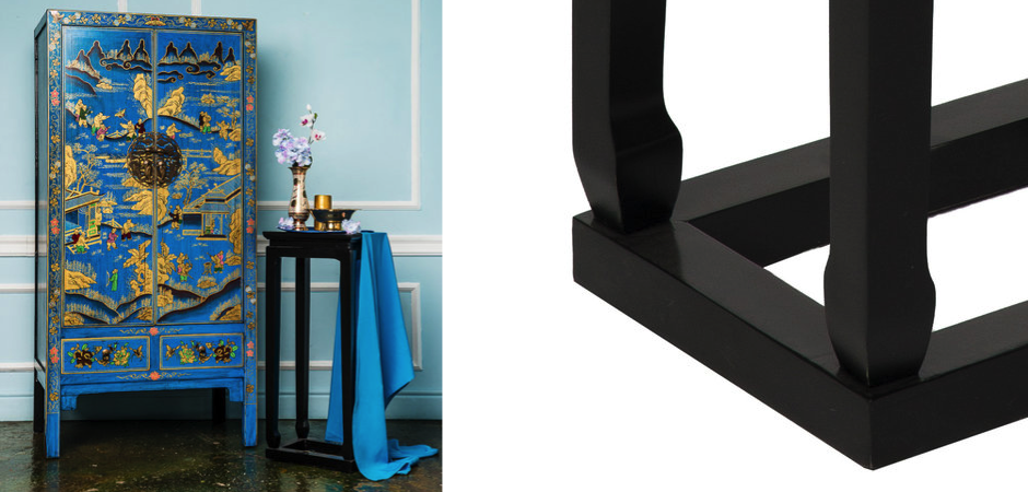 Приставной столик Chinese Side Table Black Приставной столик Chinese Side Table Black - Loft-Concept в Челябинске