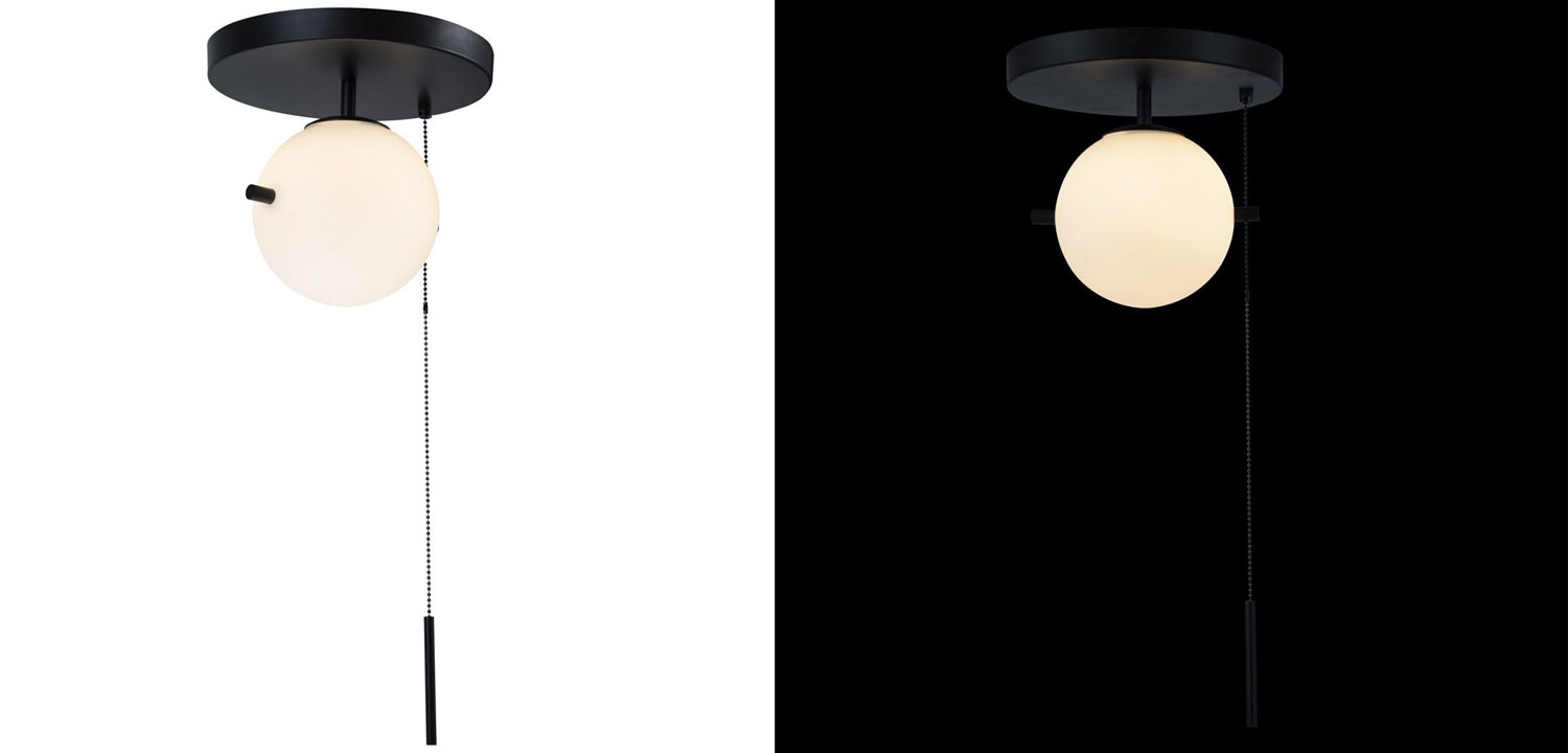 Потолочный светильник Alston black - фото