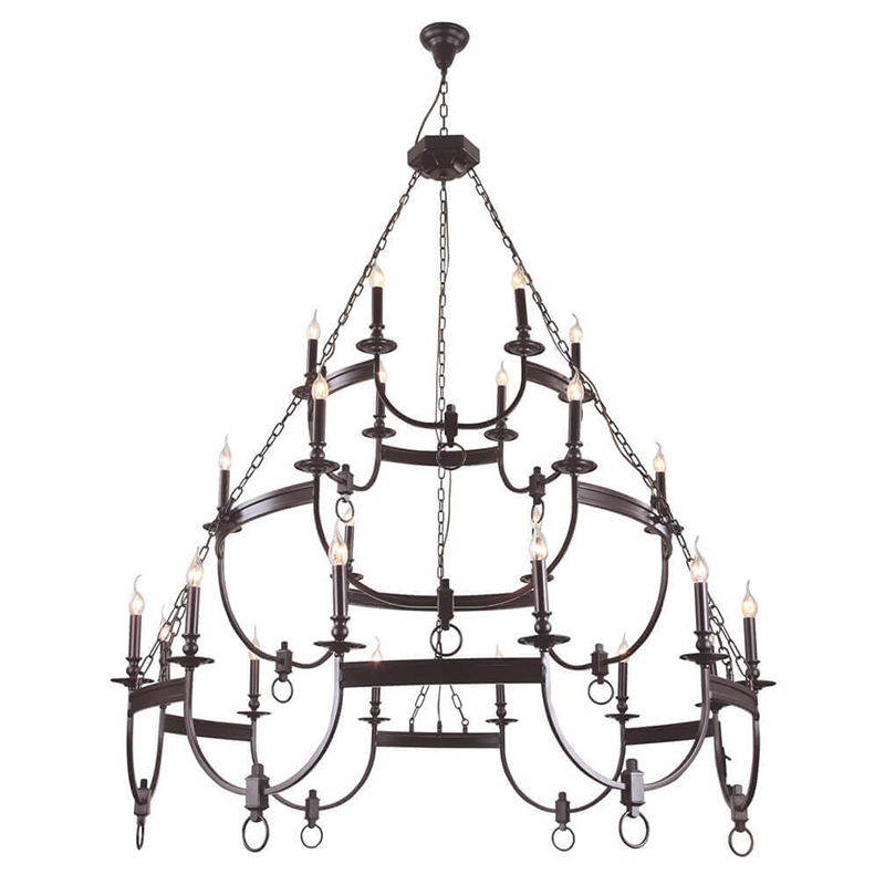 Люстра Claudette Chandelier 24 Коричневый Люстра Claudette Chandelier 24 Коричневый в Челябинске | Loft Concept