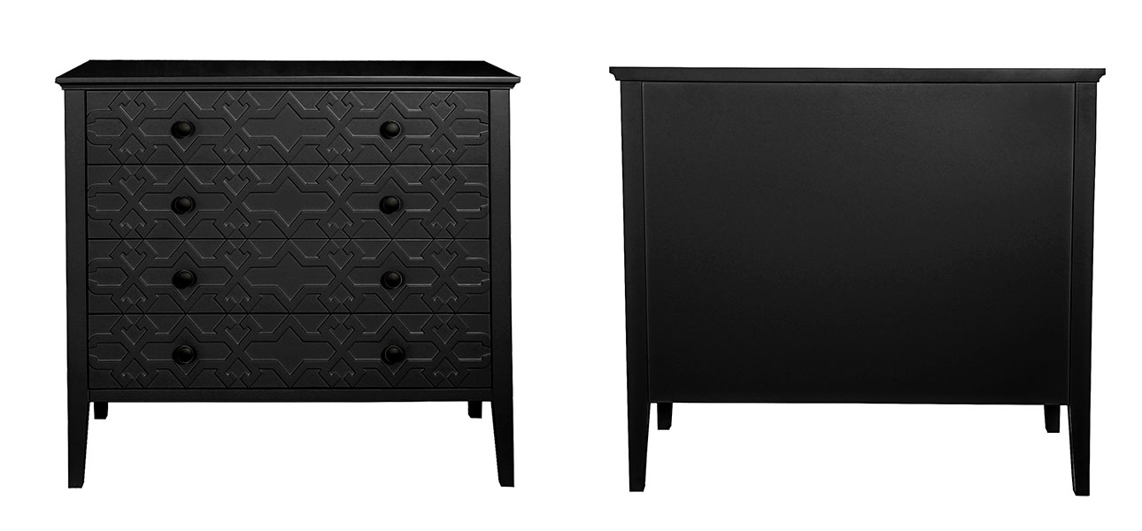 Комод Markus (чёрный) - фото