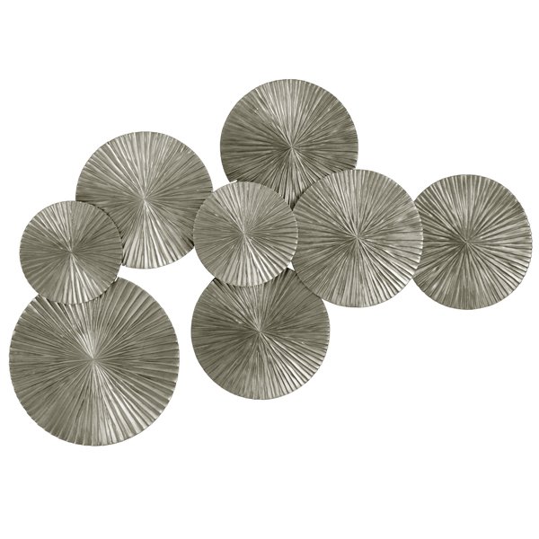 Арт-объект Apollo Silver Wall Plaque Disc Серебряный Арт-объект Apollo Silver Wall Plaque Disc Серебряный в Челябинске | Loft Concept