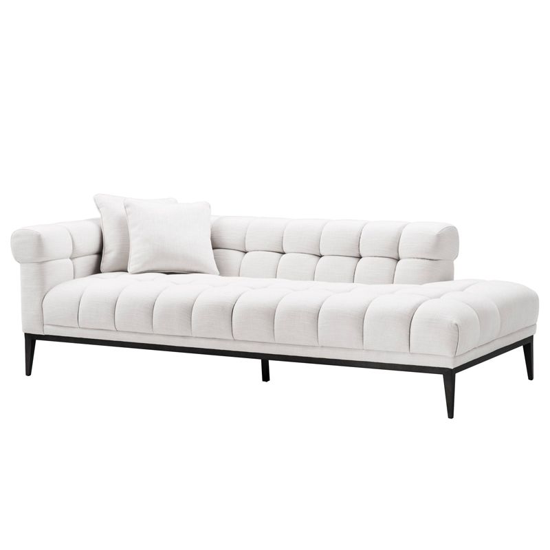 Кушетка Eichholtz Lounge Sofa Aurelio Left Белый Черный Кушетка Eichholtz Lounge Sofa Aurelio Left Белый Черный в Челябинске | Loft Concept